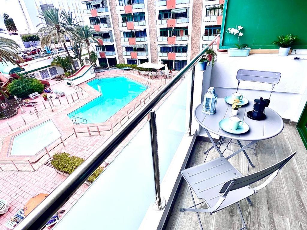 Fm Beach Home - Renovated Apartment With Swimming Pool Near Maspalomas Dunes & Beach 普拉亚戴尔雷安格莱斯 外观 照片