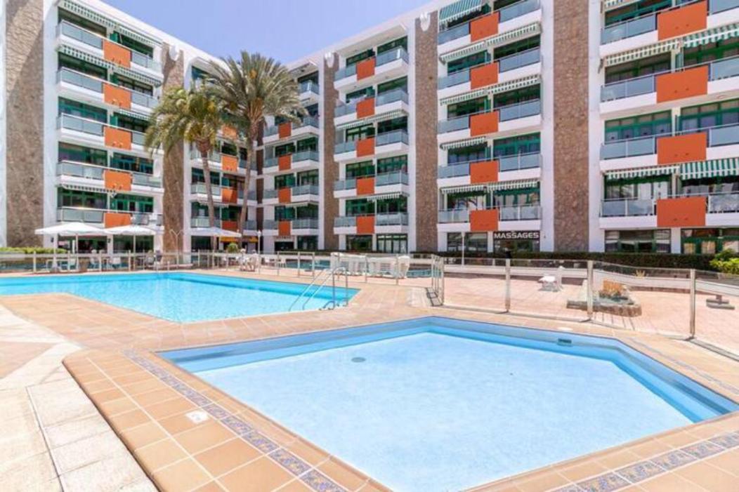 Fm Beach Home - Renovated Apartment With Swimming Pool Near Maspalomas Dunes & Beach 普拉亚戴尔雷安格莱斯 外观 照片